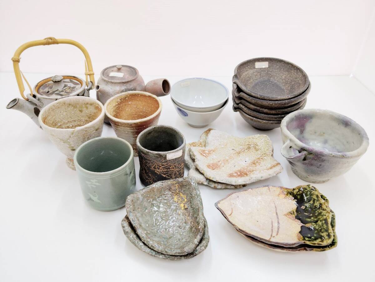 【１円～】和食器 まとめ 急須 湯呑 小皿 小鉢 片口 染付 茶道具 陶器 骨董 レトロ