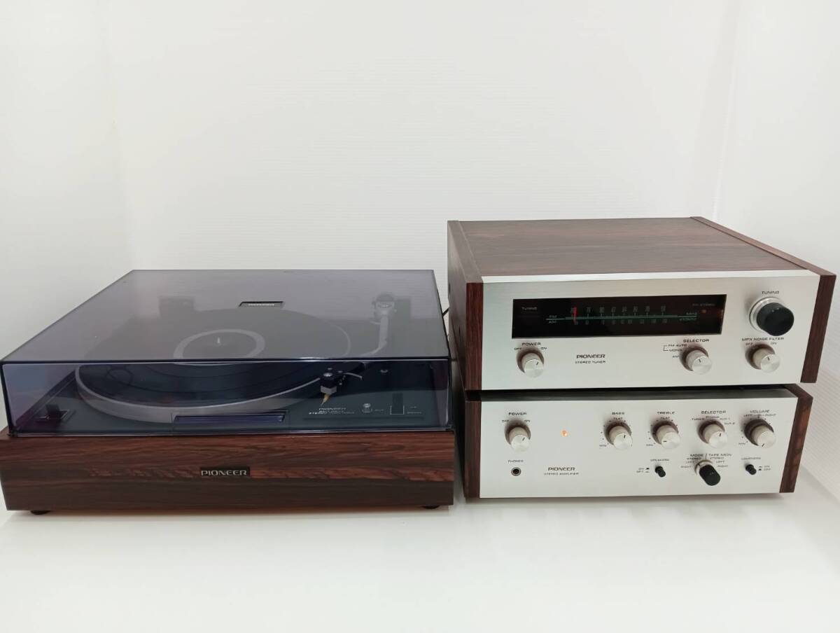 1円スタート【通電確認済み】PIONEER パイオニア E-5000 SA / E-5000 TX / E-PL ヴィンテージオーディオ 3点セット ターンテーブル 現状品