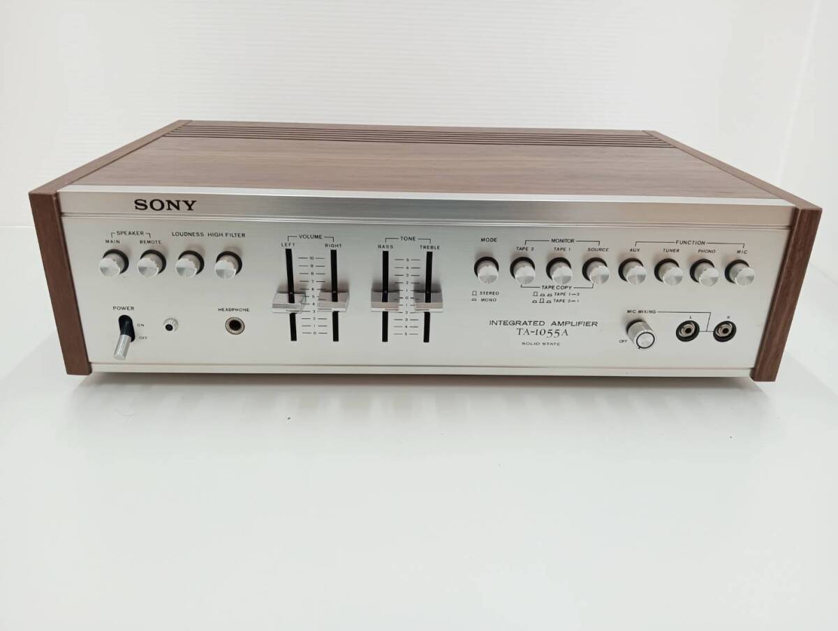 1円スタート【ヴィンテージ】SONY ソニー TA-1055A インテグレーテッド・ステレオアンプ（通電確認済み・現状品）