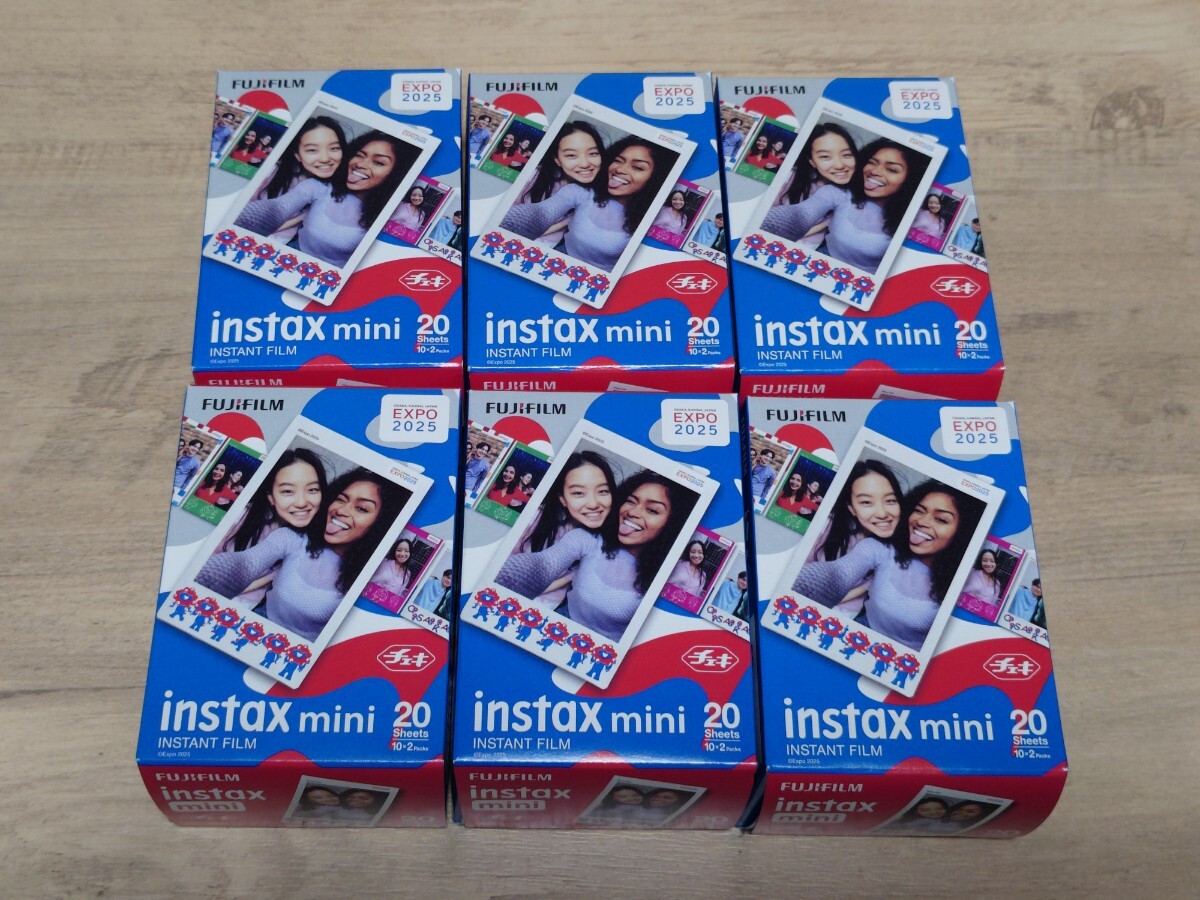 FUJIFILM instax mini チェキフィルム 20枚撮り 6箱セット EXPO 2025