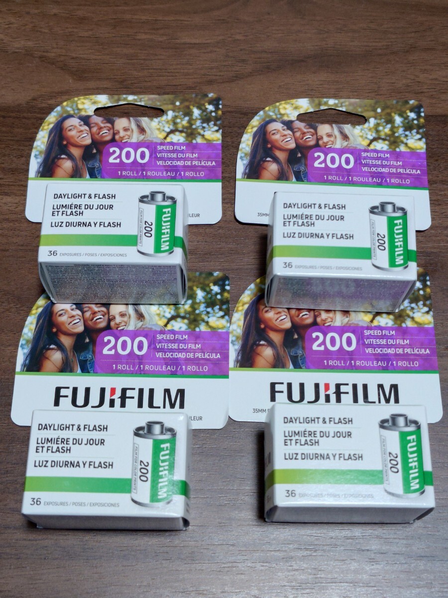 【期限切れ】FUJIFILM フジカラー 200 36枚撮り 4個セット フィルム