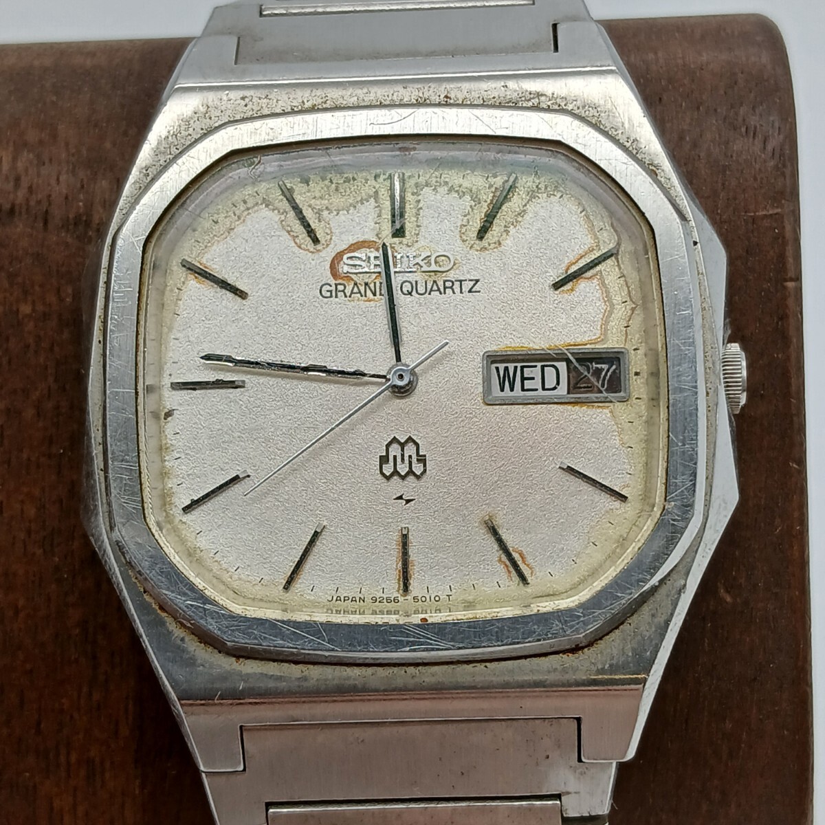 【X-52】 SEIKO セイコー グランドクォーツ 9256-5020 クォーツ デイデイト 腕時計 動作未確認