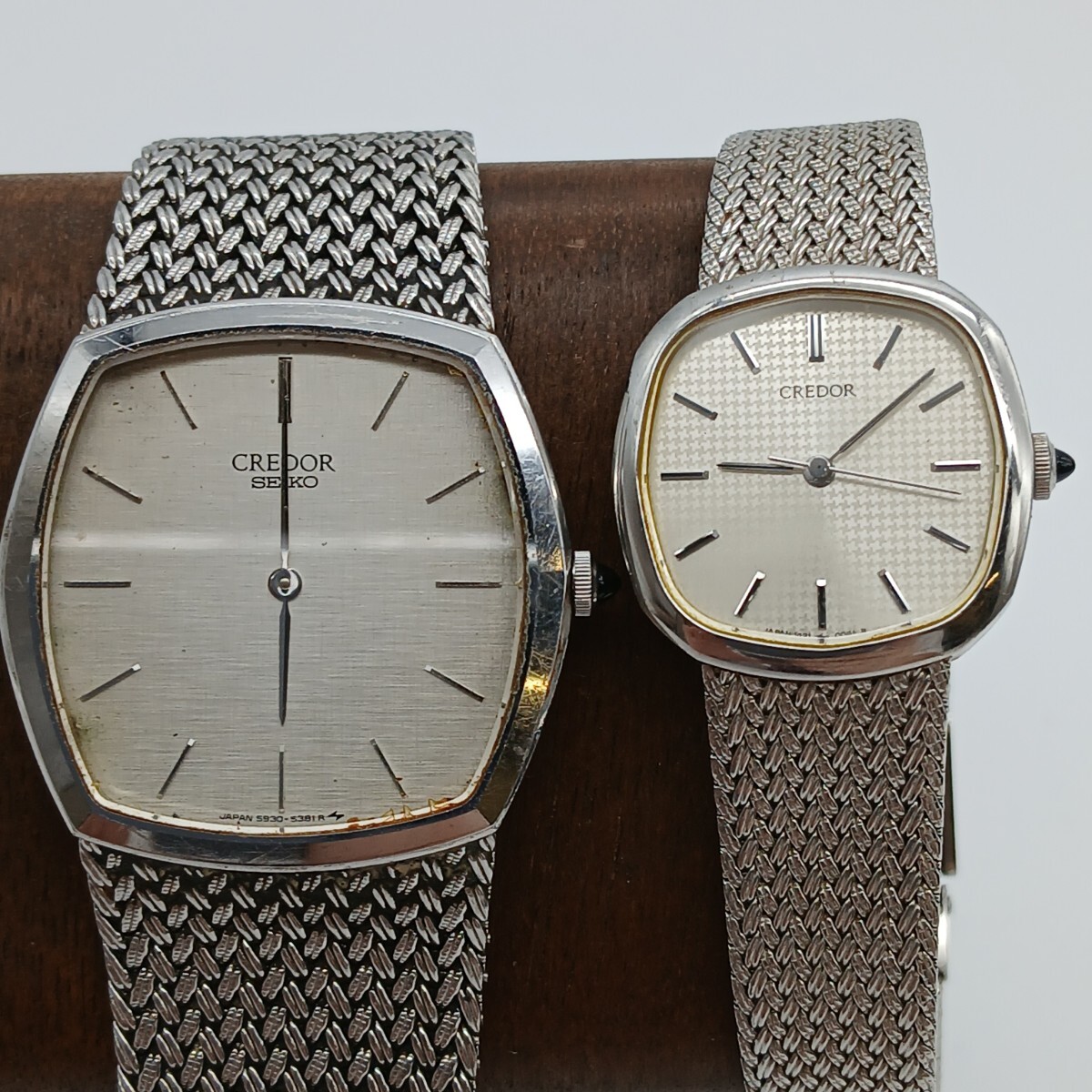 【X-50】 SEIKO セイコー クレドール ペアウォッチ 5930-5391 1421-5021 メンズ レディース 腕時計 まとめて 動作未確認