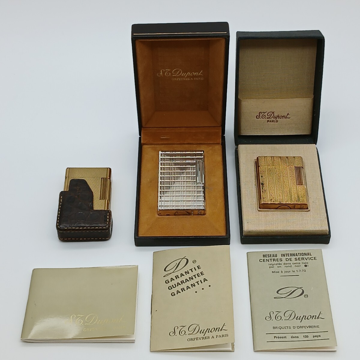 【X-58】 S.T Dupont デュポン ライター まとめ 3点 喫煙具 着火未確認