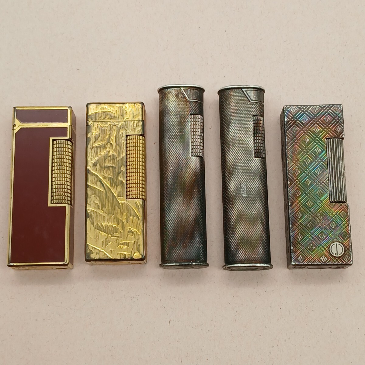 【S5/2E7】 dunhill ダンヒル ライター まとめ 5点 喫煙具 着火未確認