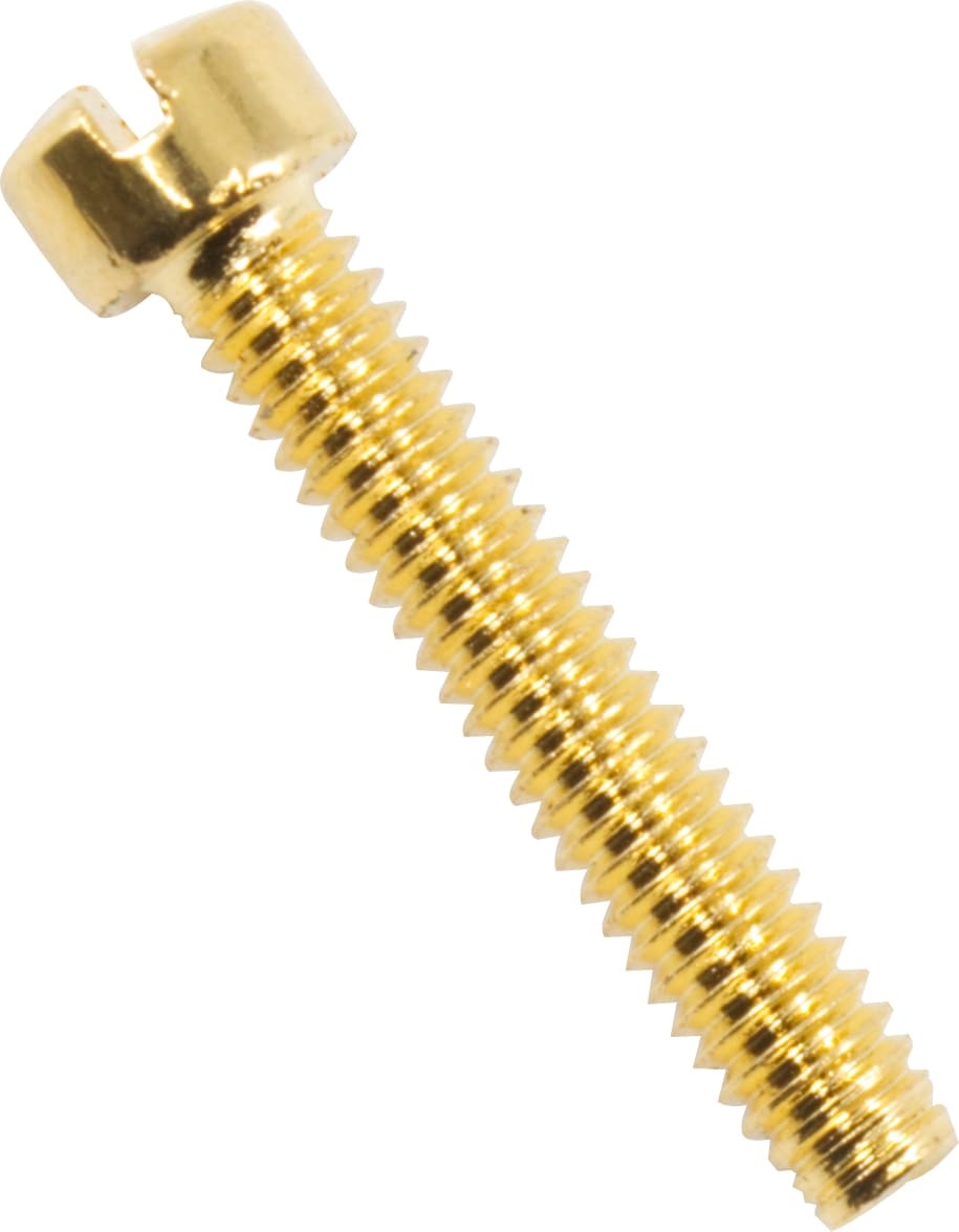 ポールピース Polepiece - Fillister, 5-40 x 0.75'', 1018 Steel, USA, Gold (1) [送料170円から 同梱可]