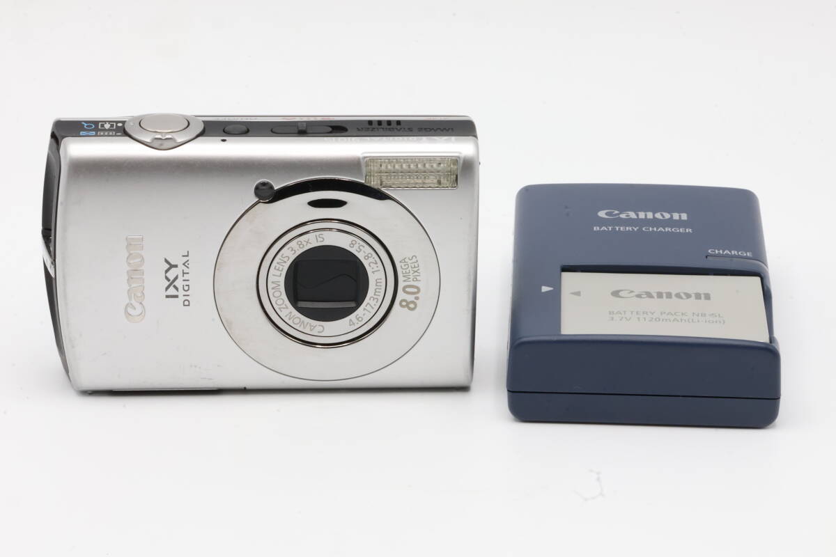 「みんカメ」5-2 Canon キヤノン IXY DIGITAL 910 IS PC1249 シルバー キャノン デジカメ コンデジ 現状品 動作確認済み