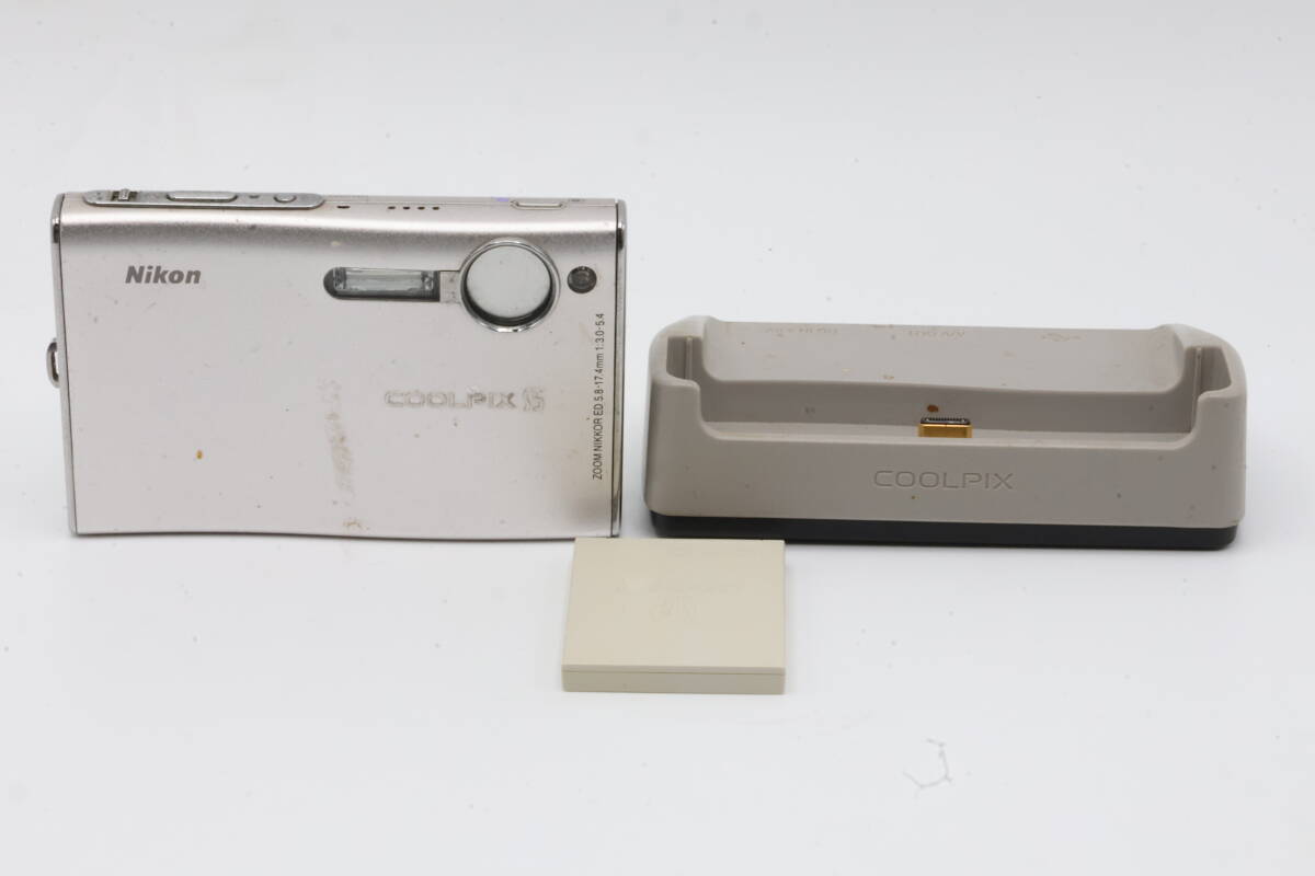 「みんカメ」5-48 Nikon ニコン COOLPIX S5 シルバー デジカメ コンデジ 現状品 ジャンク