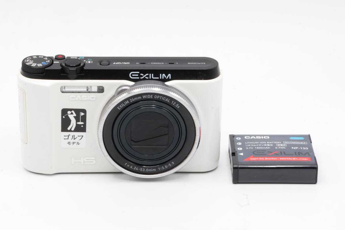 「みんカメ」5-27 CASIO カシオ EXILIM HS ゴルフモデル EX-FC300S エクシリム デジカメ コンデジ 現状品 ジャンク