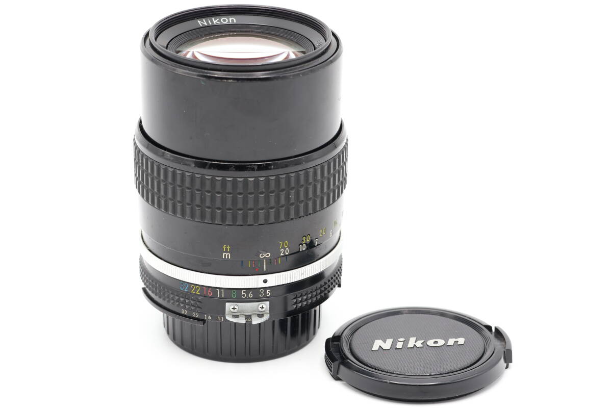 「みんカメ」5-159 Nikon ニコン NIKKOR 135mm 1:3.5 F3.5 レンズ 現状品 動作確認済み