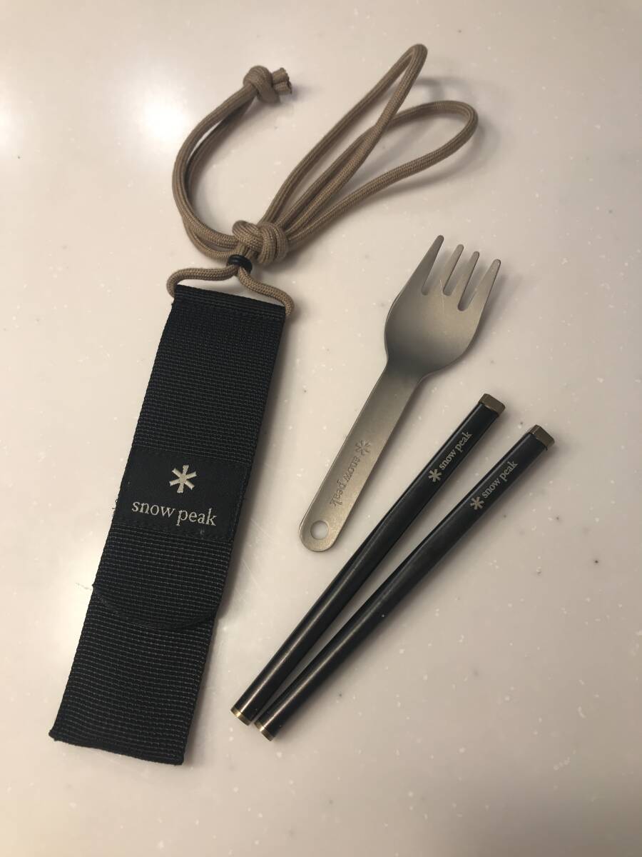 希少　スノーピーク　和武器　ブラック&ショートフォークスクー(離島不可(北海道も含む))