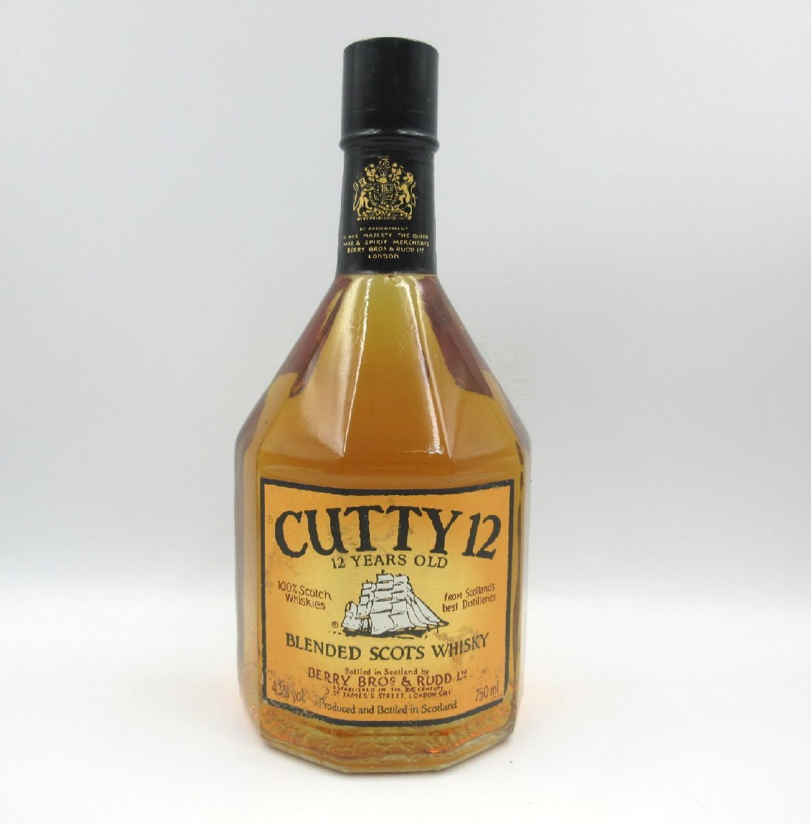 ★◇ CUTTY 12 カティサーク ブレンドスコッチウイスキー 750ml 43％ 古酒 未開栓