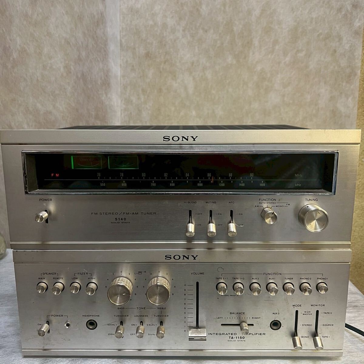 SONY ST-5150D/TA-1150D オーディオセット ソニー 通電確認済み