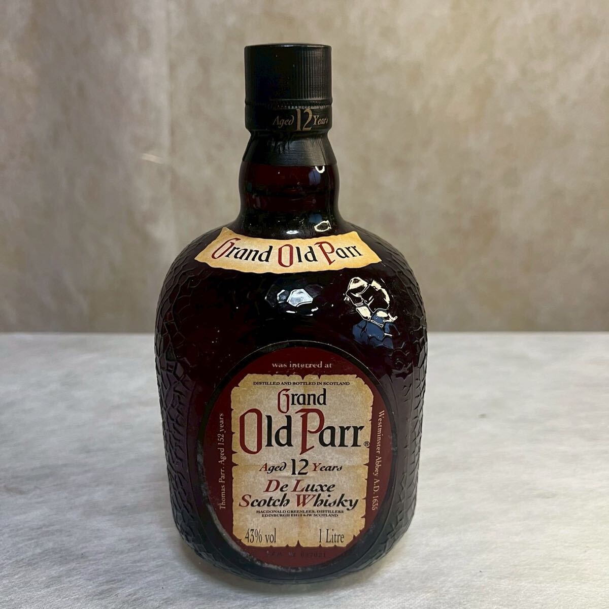 【未開栓】Grand Old Parr オールドパー 12年 デラックス ウイスキー 1000ml 43% 
