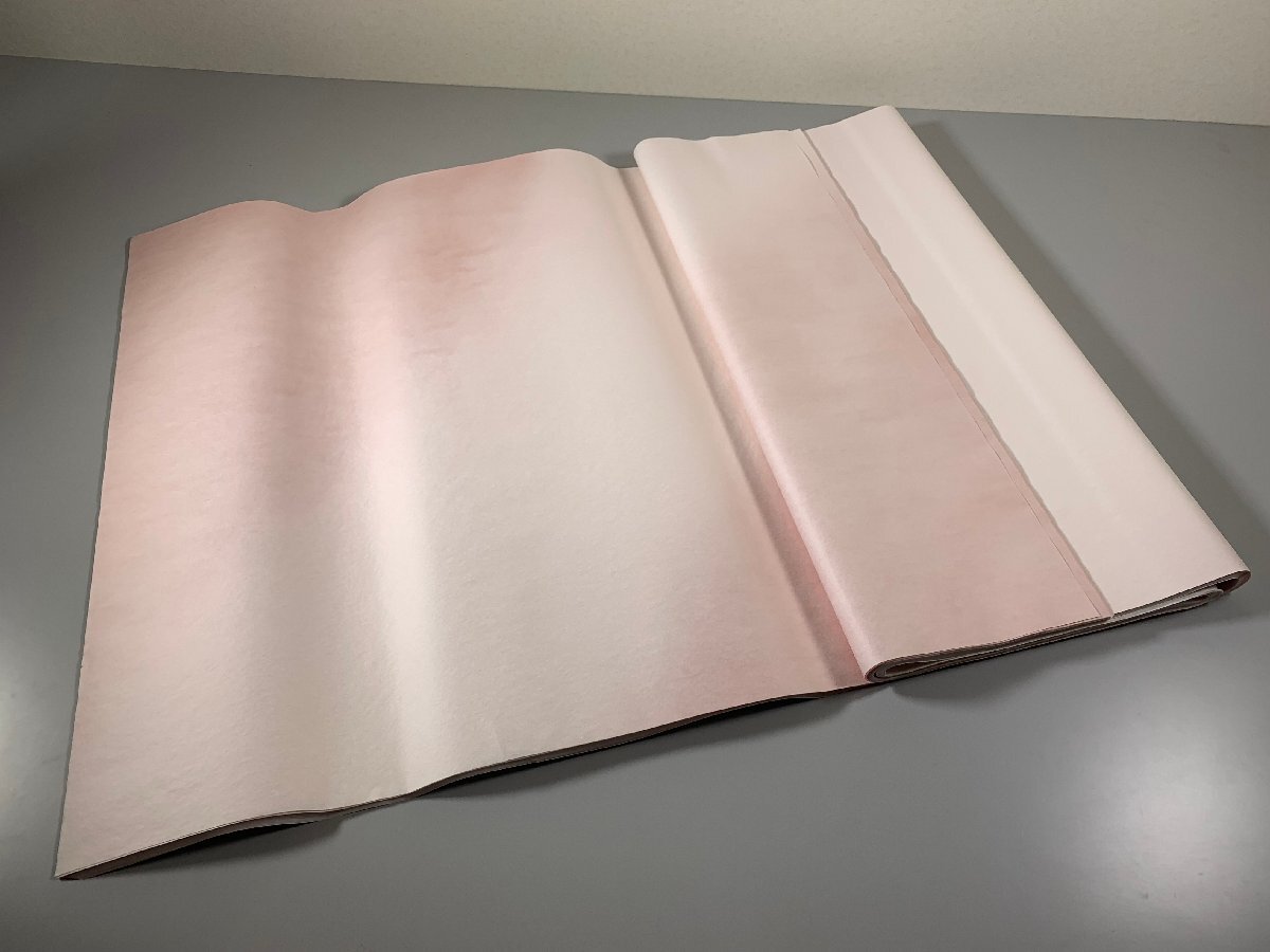 書道■ 仮名向　2×6尺　桃色ぼかし　25枚　■
