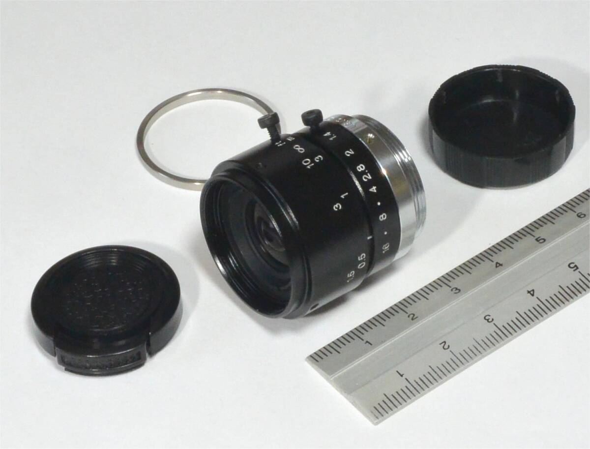 ★ Tamron/タムロン　219HB　8mm 1.4　Cマウント レンズ 2/3”　FA・工業用　動作確認　接写リング2mm付き　マクロ撮影に （送料440円～）