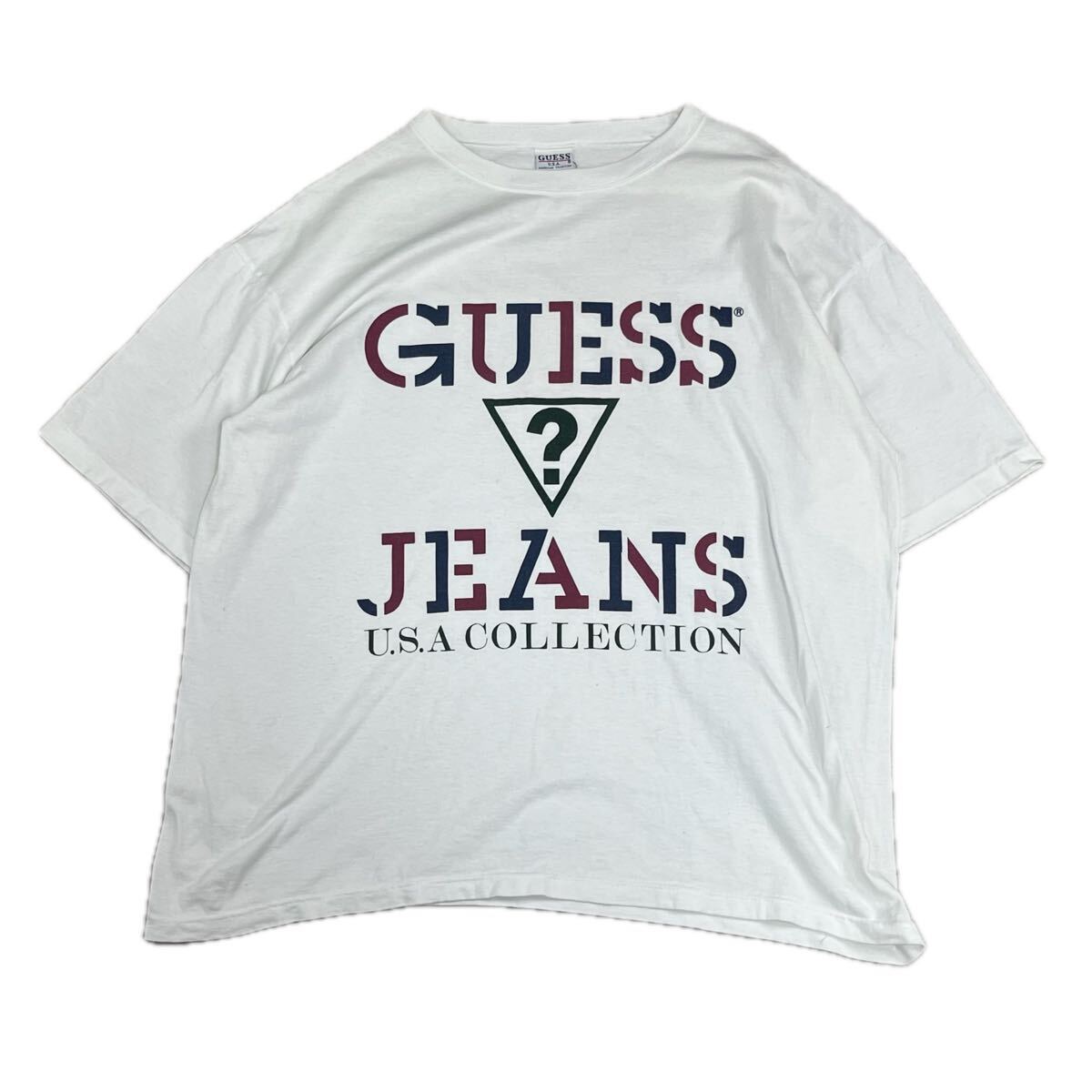 【USA製】GUESS ゲス 半袖Tシャツ カットソー トップス 綿100% コットン トップス アメリカ古着 オーバーサイズ メンズ 
