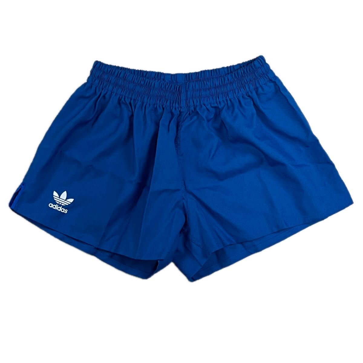 80s adidas アディダス　デサント製　ウエストゴム　トレフォイル　ショートパンツ　ランニングパンツ　長距離　ユニセックス　Mサイズ