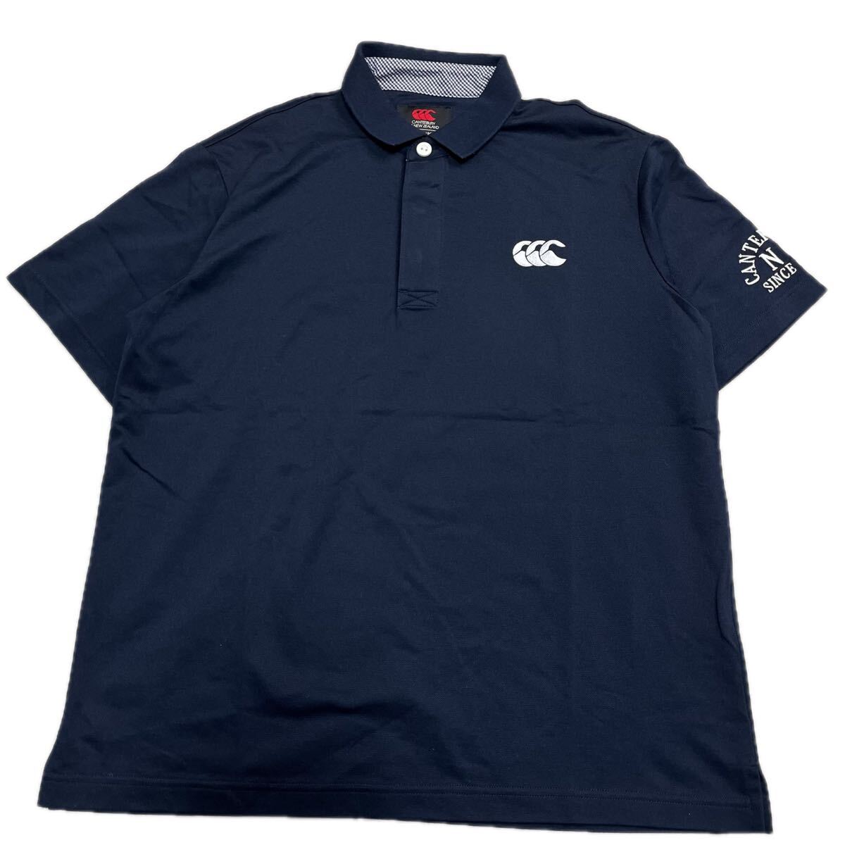 Canterbury of New Zealand カンタベリーオブニュージーランド ラガーシャツ 半袖ポロシャツ トップス 吸水速乾 メンズ Lサイズ