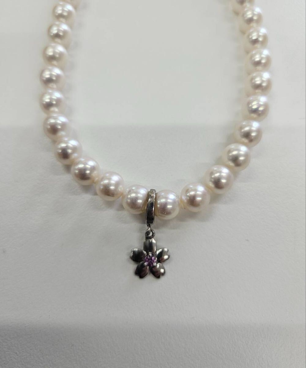 ★27 パールネックレス パール ネックレス pearl necklace シルバー　silver jewelry ホワイト
