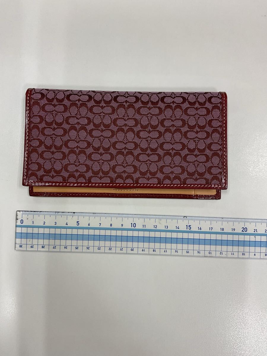 。155 COACH シグネチャー コーチ 財布 ウォレット 長財布　未使用