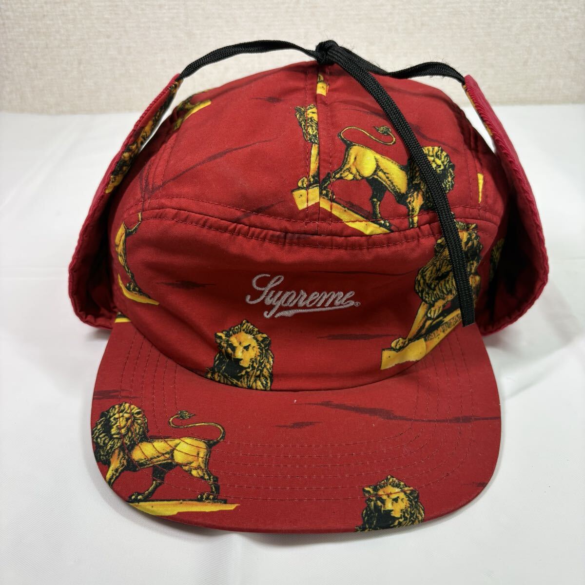 Supreme Lions Trail Hat シュプリーム　ライオンズトレイル　M/L USA製　レッド　帽子　古着
