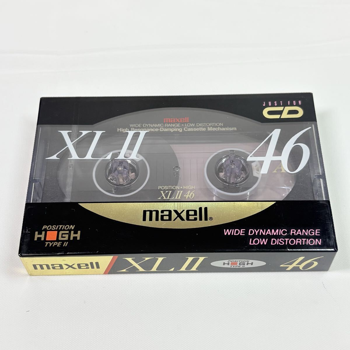 未開封品　maxell マクセル　カセットテープ XL II 46　ハイポジション　記録媒体　レトロ　当時物