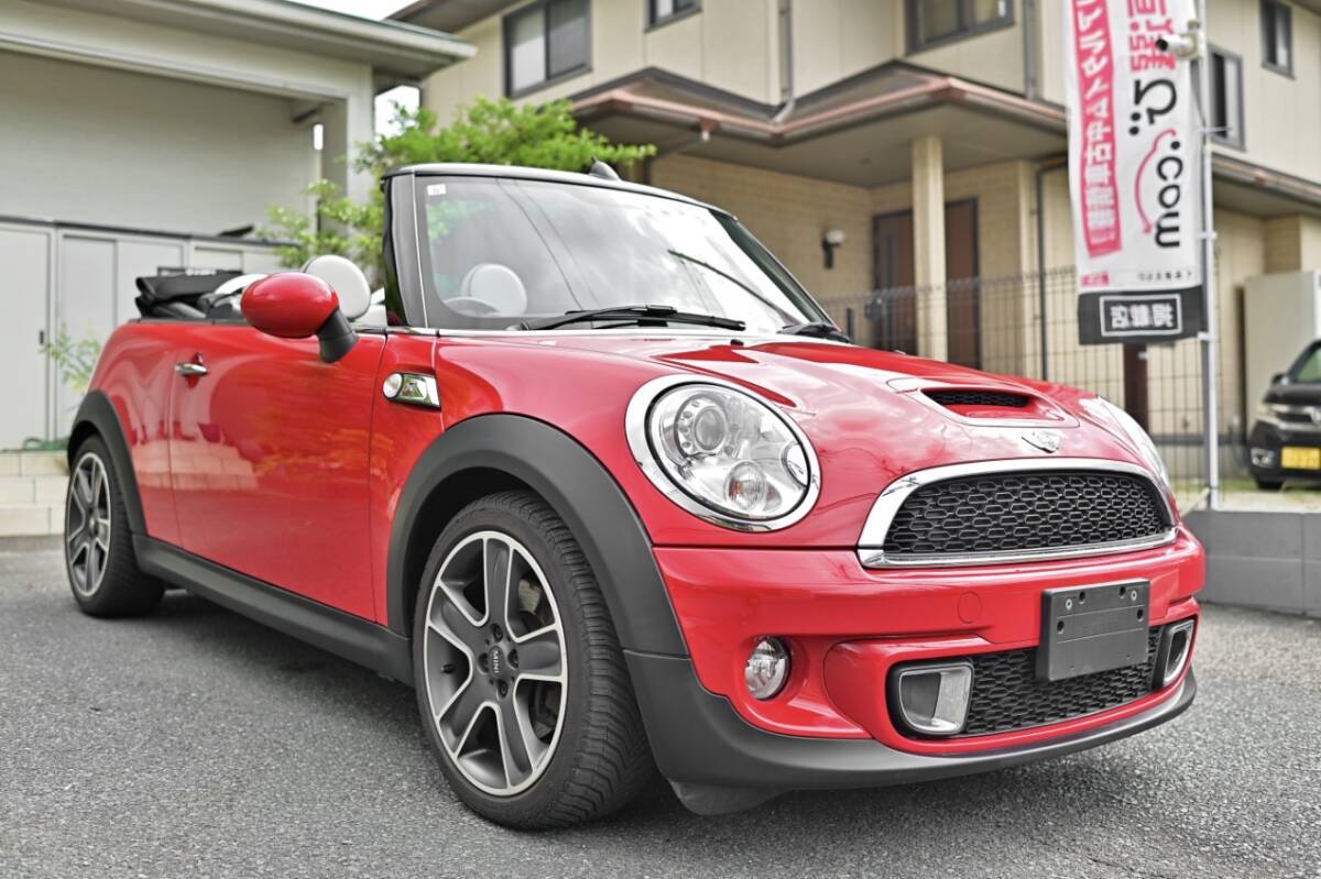 ☆ 希少 ☆ 平成25年 ☆ MINI ☆ ミニクーパーS ☆ コンバーチブル ハイゲート ☆ 87,000km ☆ 6MT☆ 白レザー ☆ 車検2年付き ☆