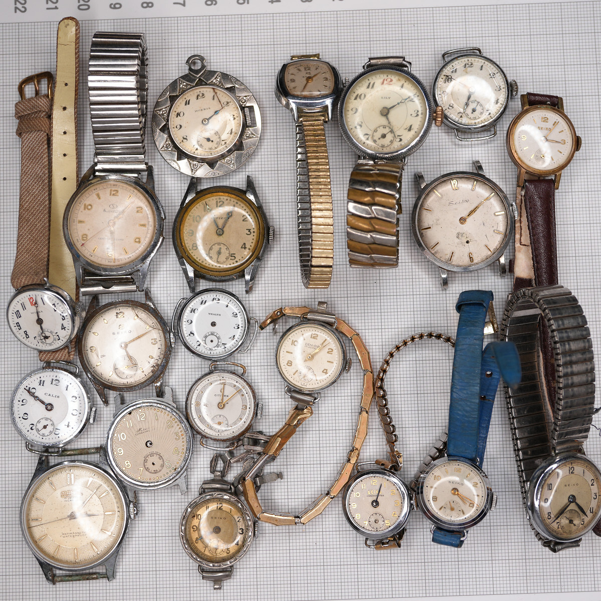 【大量まとめ】 SEIKO セイコー CITIZEN シチズン オリエント 腕時計 スモセコ 手巻き レトロ ジャンク アンティーク 機械式時計 懐中時計