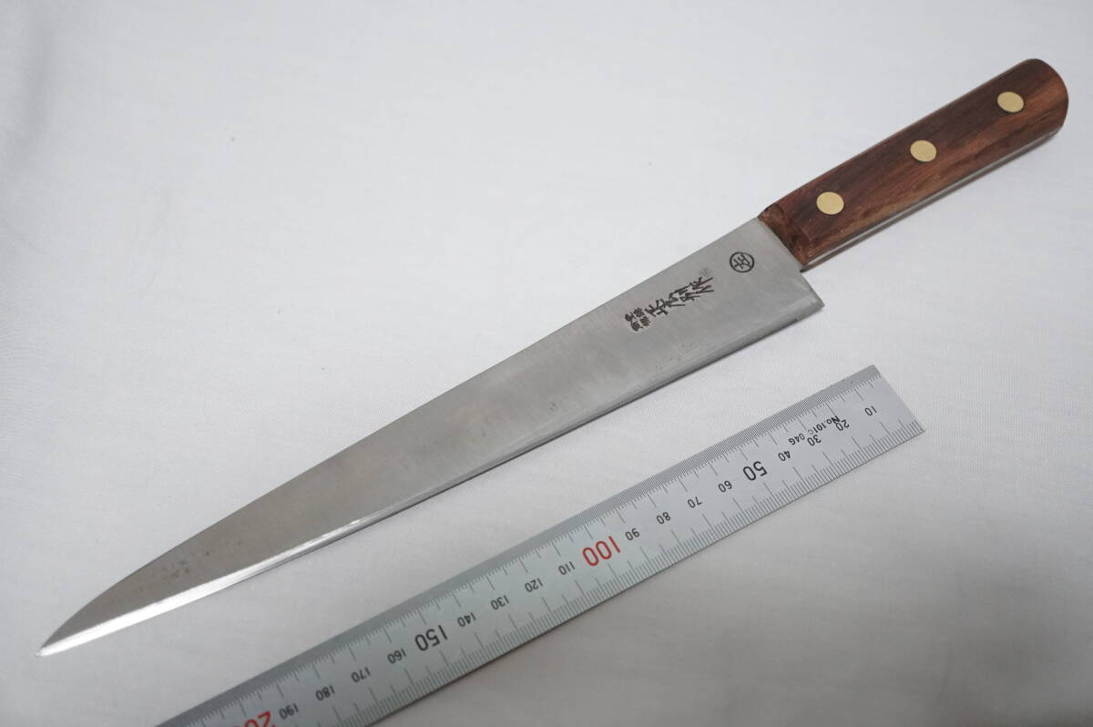【クメ22】　正広別作　鋼製　左用　筋引き　刃渡実測約237mm　研ぎ済み　【送料￥185】