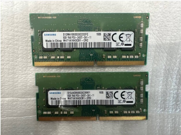 【Samsung】 ノートパソコン用 DDR4 DDR4 PC4-2400T 8GBx2枚 =16GB 8G 16G 在庫複数