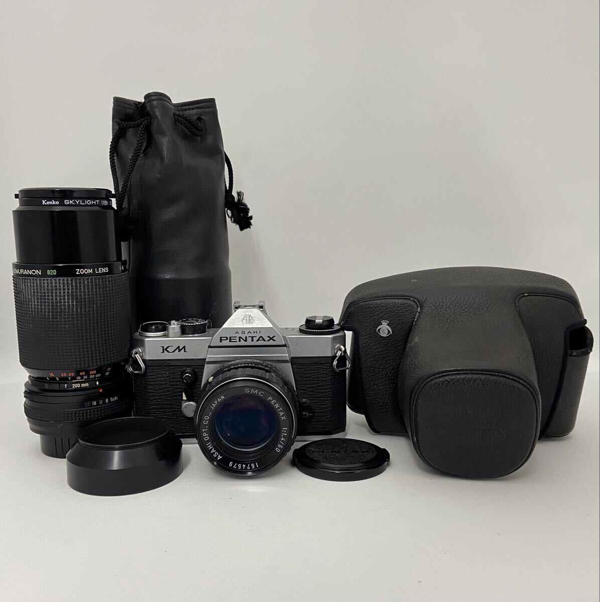 E149★ペンタックス PENTAX KM ボディ レンズ 1：1.4/50 空シャッターのみ確認済み ジャンク品