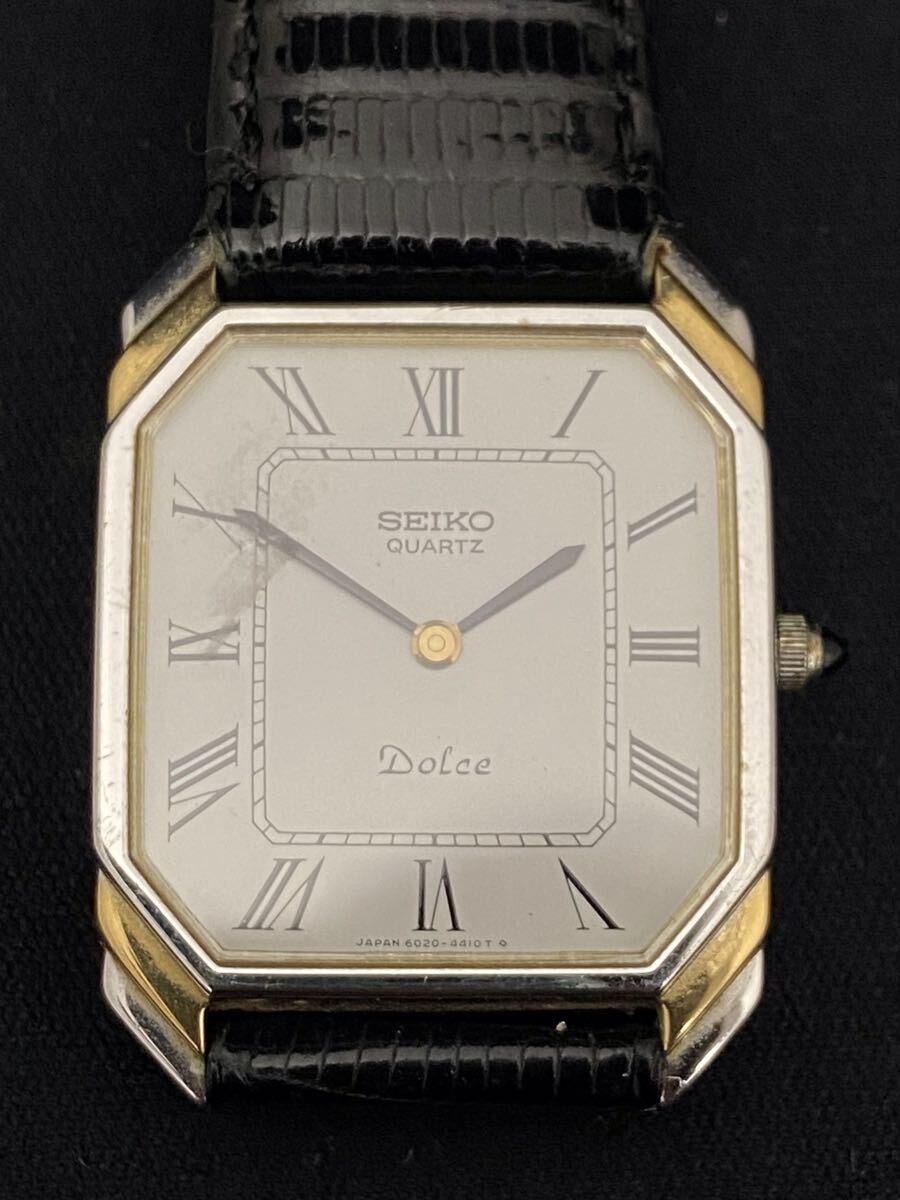 C904★SEIKO セイコー DOLCE ドルチェ 6020-5940 メンズ腕時計 クォーツ QZ 新品電池交換済み 稼働品