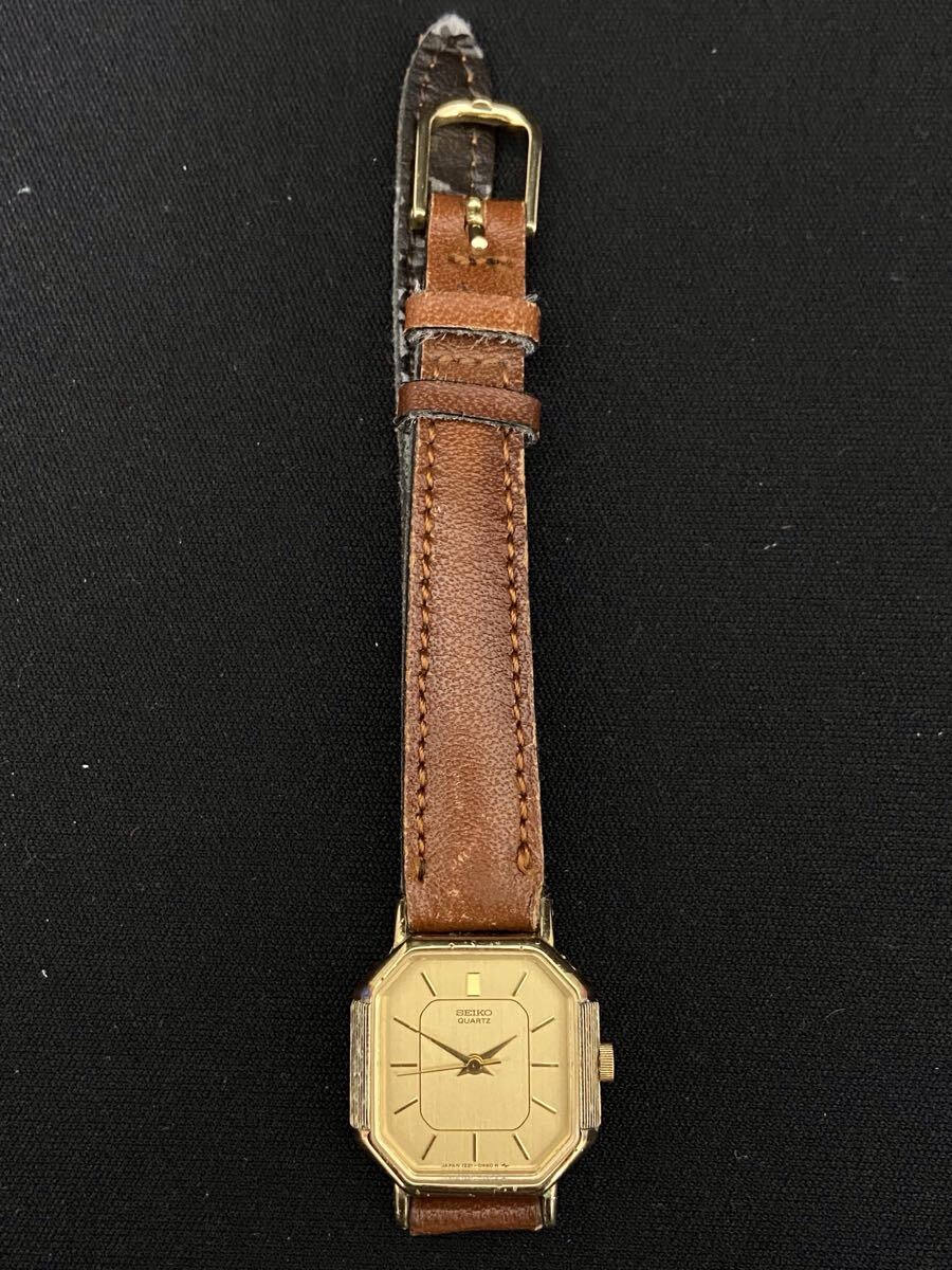 B426★SEIKO セイコー 1221-5330 アナログ クオーツ QZ レディース腕時計 新品電池交換済み 稼働品