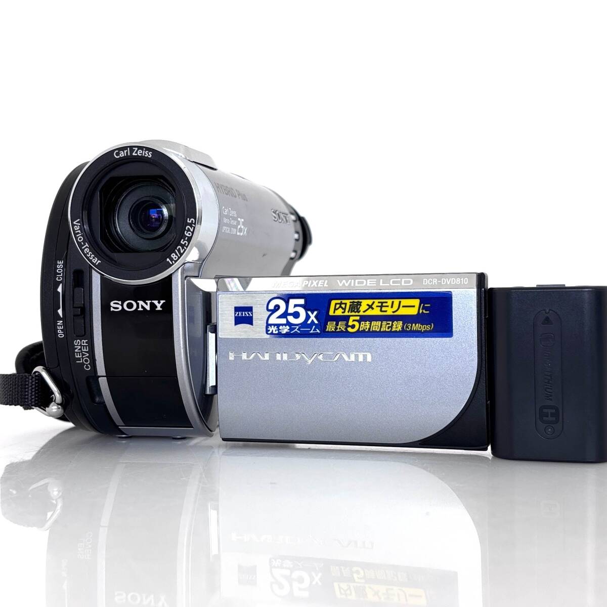 【ソニー】SONY HANDYCAM DCR-DVD810 ビデオカメラ + バッテリー #T686