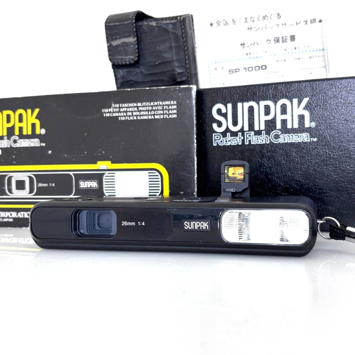 【サンパック】SUNPAK Pocket Flash Camera SP-1000 フィルムカメラ #T889