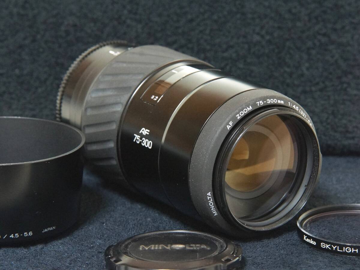 MINOLTA AF ZOOM 75-300mmF4.5 望遠ズームレンズ 【Operation Confirmed・動作確認済】