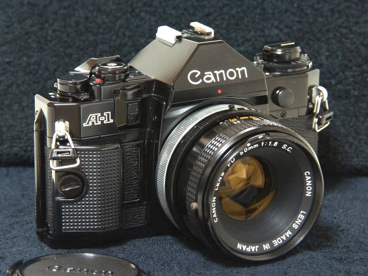 Canon A-1FD50mmF1.8S.C 標準レンズセット 【Operation Confirmed・動作確認済】