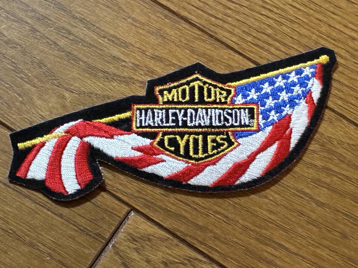 希少！Harley-Davidson 刺繍ワッペン U.S.A.ハーレーダビッドソン　オフィシャル品