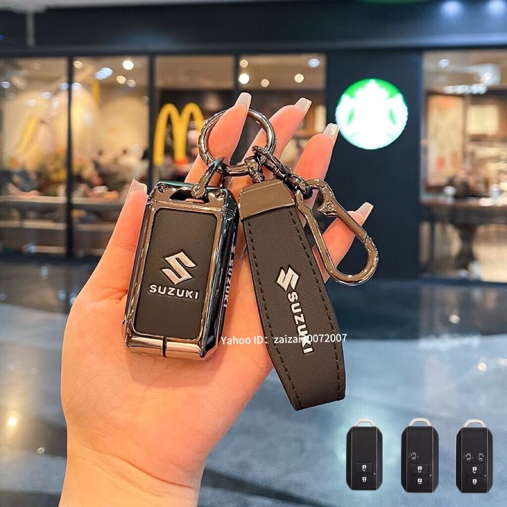 スズキ キーケース 金属製 新型ジムニー シエラ ハスラー ソリオ バンディット スペーシア ワゴンR スイフト キーホルダー スマート キー