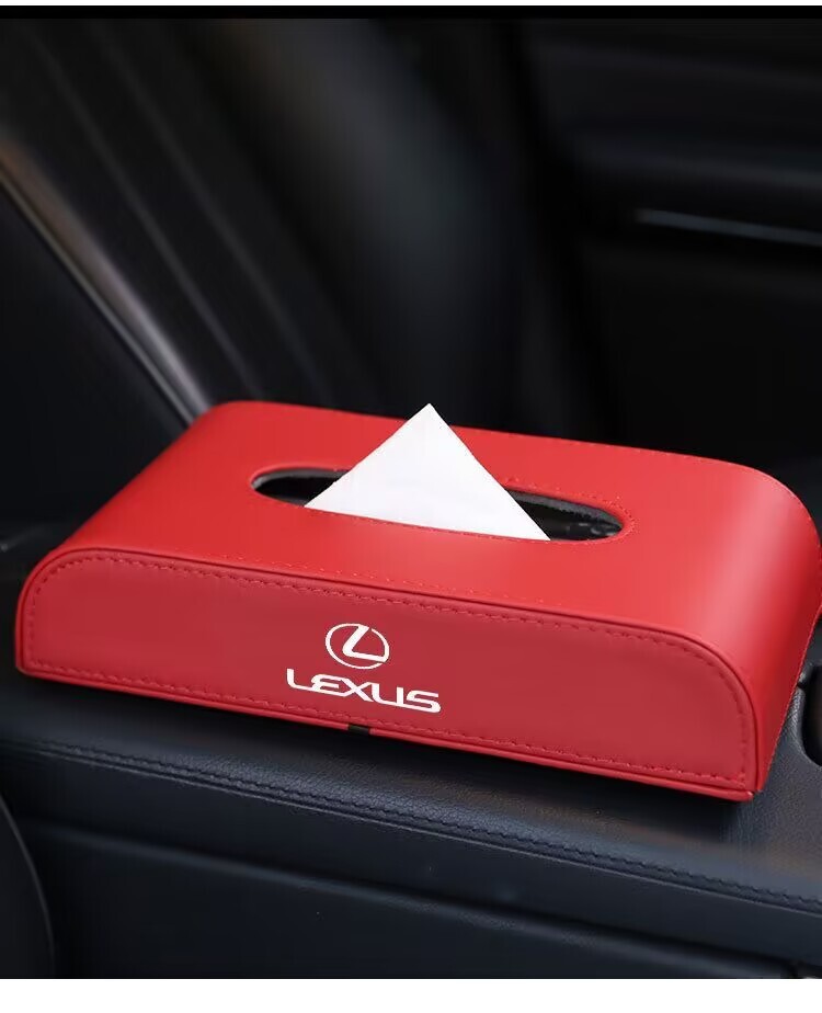 レクサス ティッシュボックス ティッシュペーパーケース LOGO付き 車内収納 インテリア IS LS RX NX CT LC RC GS LX UX ES HS
