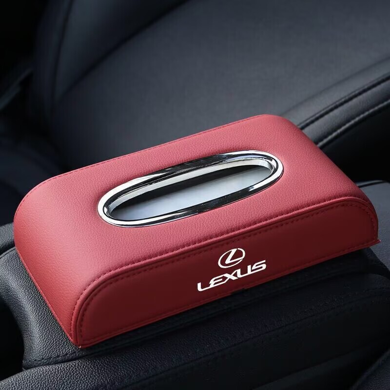レクサス専用 ティッシュボックス ティッシュペーパーケース LOGO付き 車内収納 インテリア 