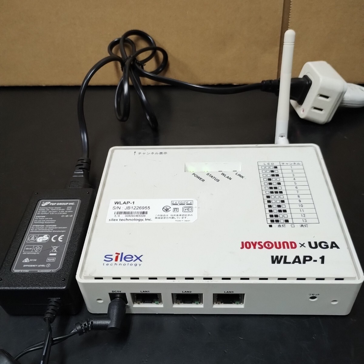 YFZ11 エクシング BMB ジョイサウンド×ウガ　JOYSOUND×UGA アクセスポイント WLAP-1 中古 点検動作品　UGA-N10 JR-300