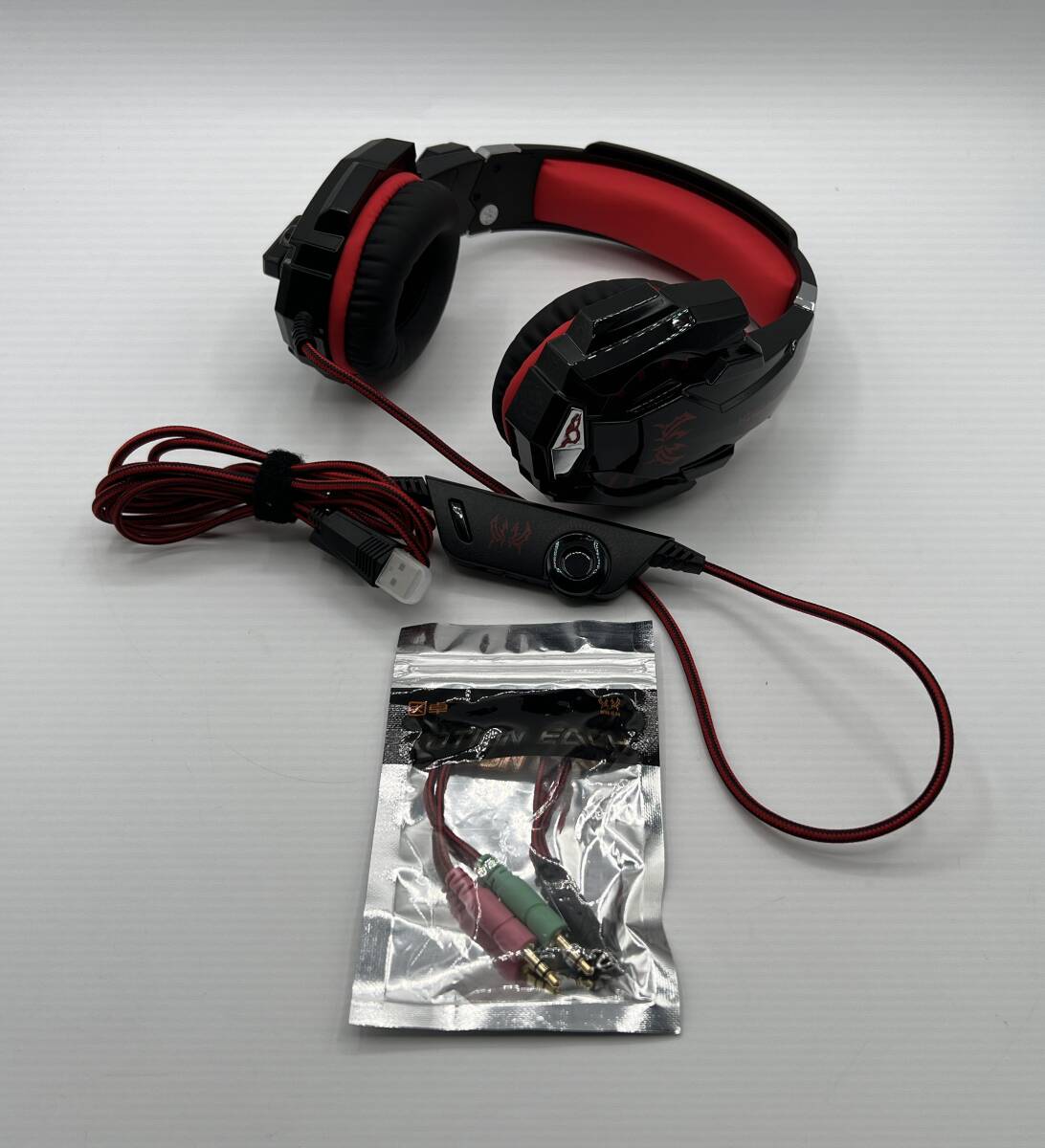【ゲーミングヘッドセット】KOTION EACH G9000　ゲーミングヘッドフォン　動作品　コ2054-A