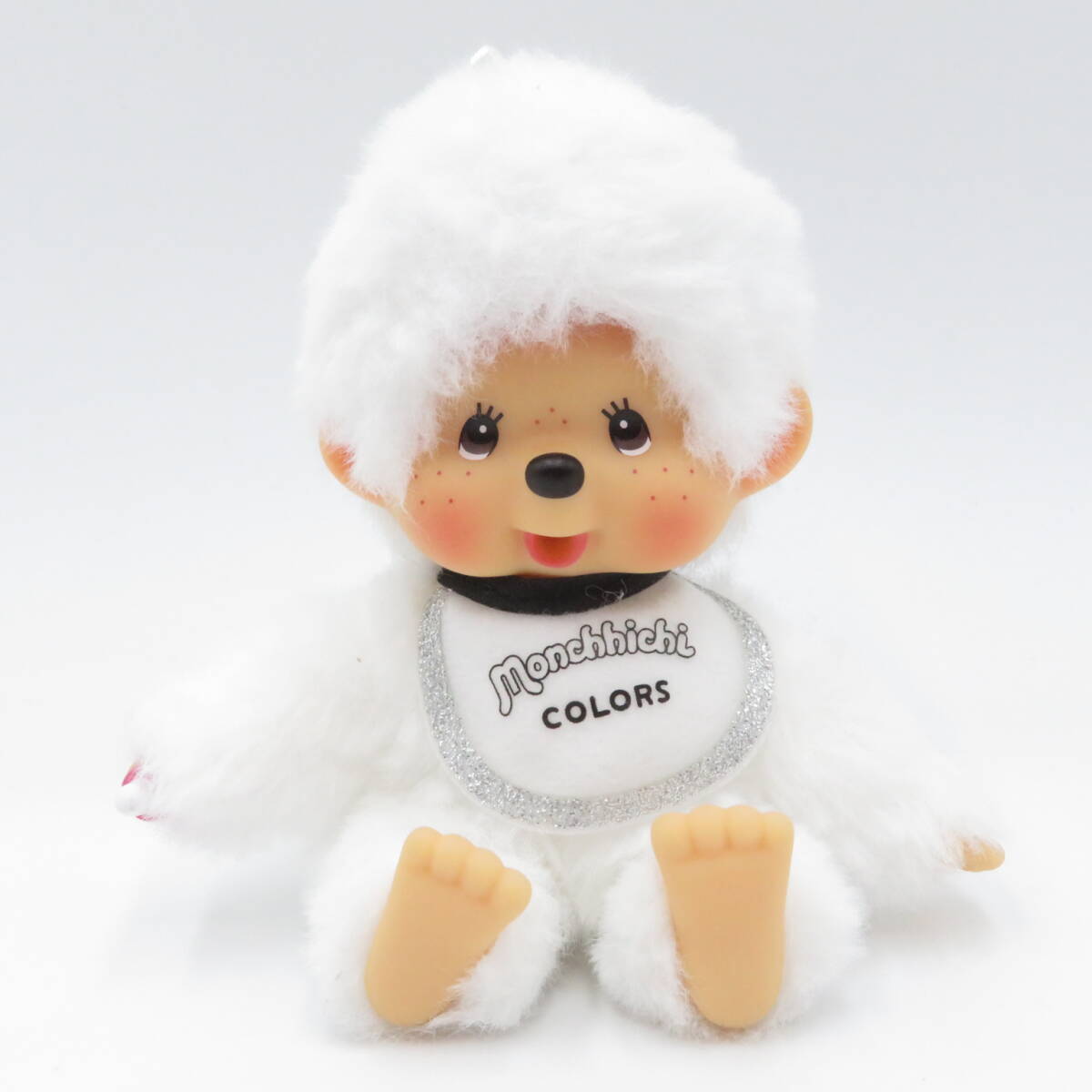 ぬいぐるみ◆モンチッチ Monchhichi Colors 白 ホワイト 中古品●S1200■