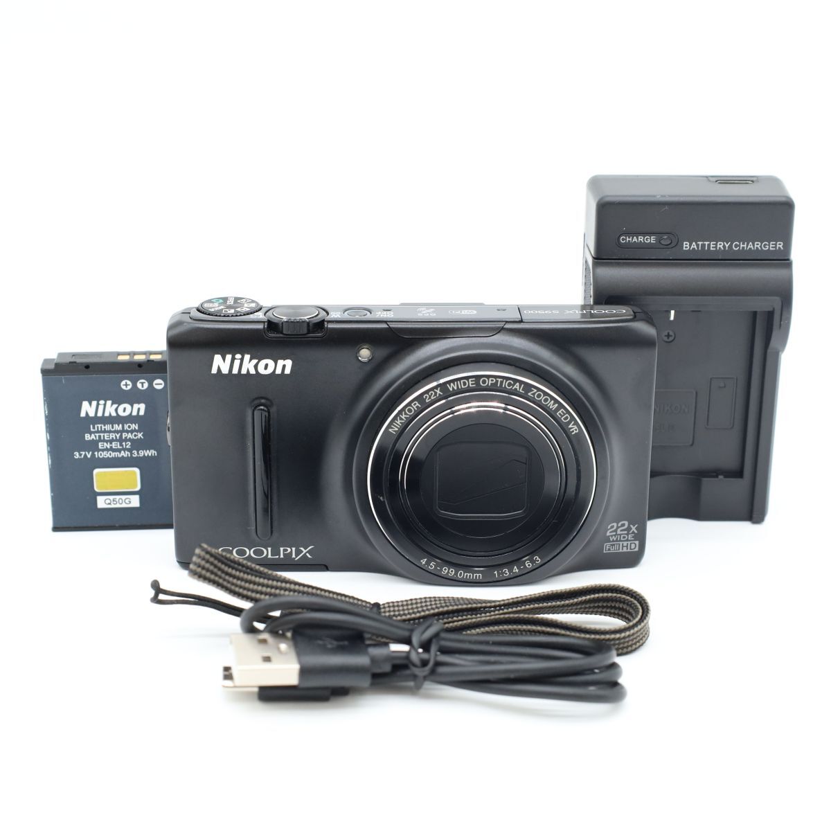 Nikon COOLPIX S9500 コンパクトデジタルカメラ ブラック 動作確認済 ニコン #S011003M