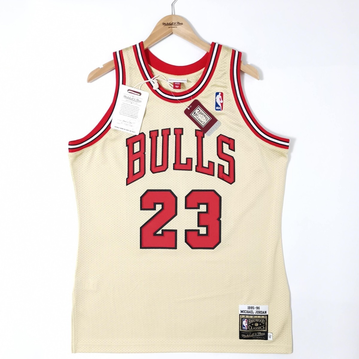 正規品 マイケル ジョーダン ミッチェル＆ネス ユニフォーム Jordan ジャージ ゴールド Mitchell&Ness メンズ Lサイズ