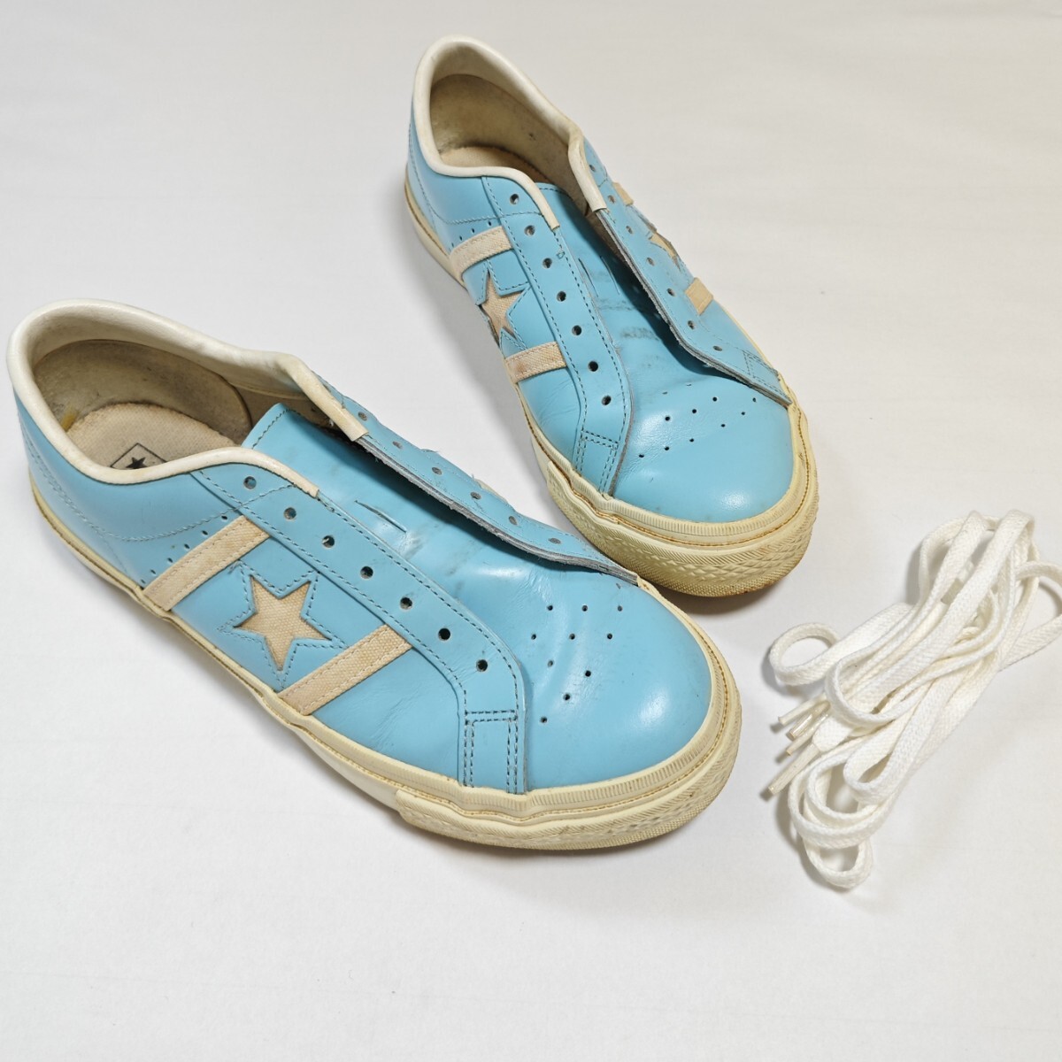 ヴィンテージ 90年代 Converse 90's ジャックスター コンバース 水色 ワンスター メンズ 25.5cm