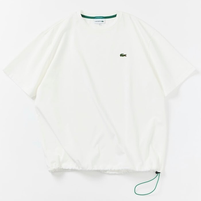 新作 LACOSTE フリークスストア 別注 スピンドル付き Tシャツ ラコステ 日本製 ホワイト 3