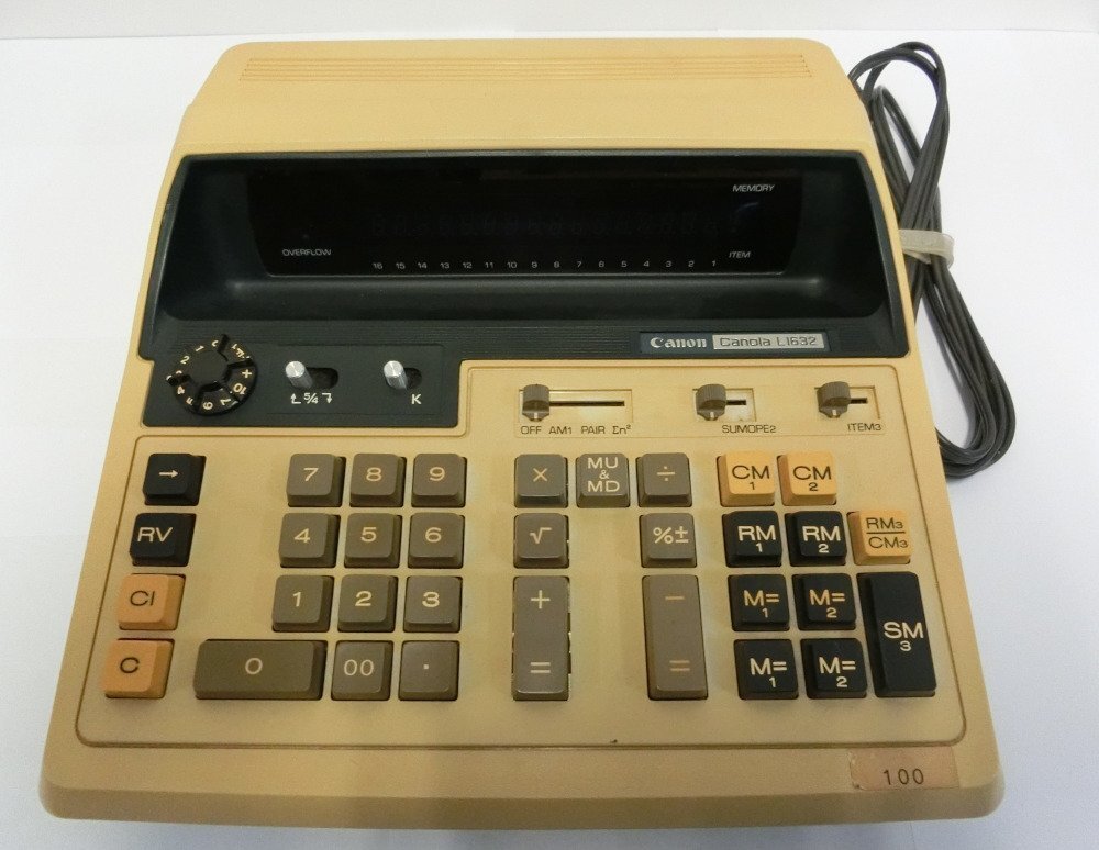 Canon Canola L1632 卓上計算機 レトロ電卓　ジャンク品